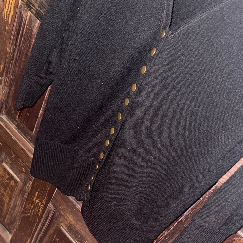 Zenana Snap-Up Black Cardigan size medium - Picture 4 of 6
